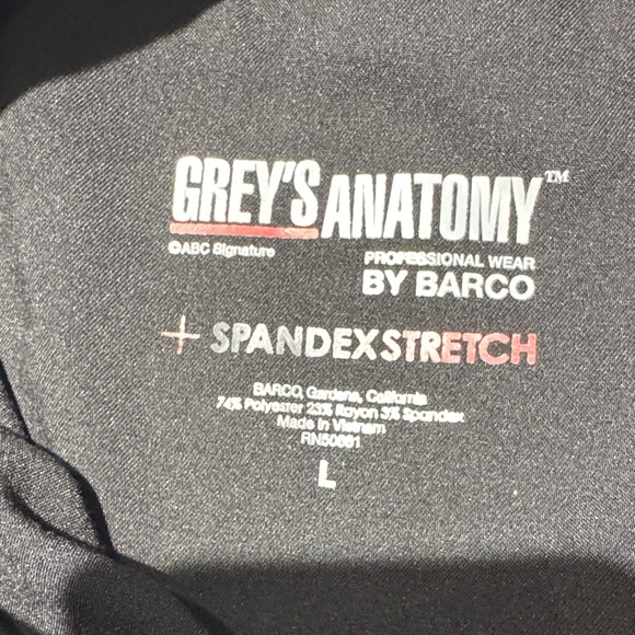 Grey's Anatomy Charcoal Jogger Pants - Picture 2 of 6